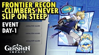 Frontier Recon-Climbers Never Slip On Step Event Day 1 | Genshin Impact