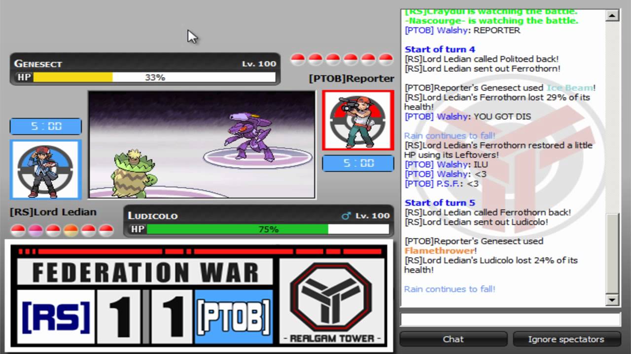 Federation War: RS v PTOB