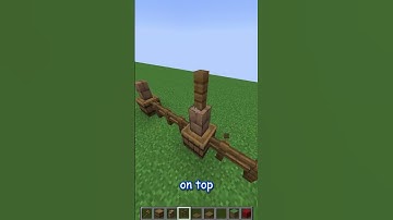 how to build an EASY spruce fence in minecraft update 1.21 #shorts