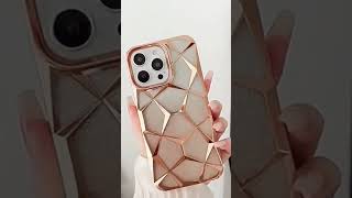 Gradient Glitter Geometric Pattern Soft Clear Lattice Case for iPhone 15 Pro Max 11 12 13 14 Pro Max screenshot 4