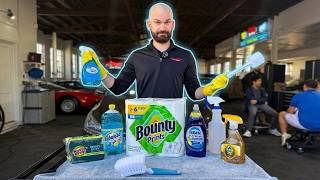 Cleaning a Car with Household Cleaning Products