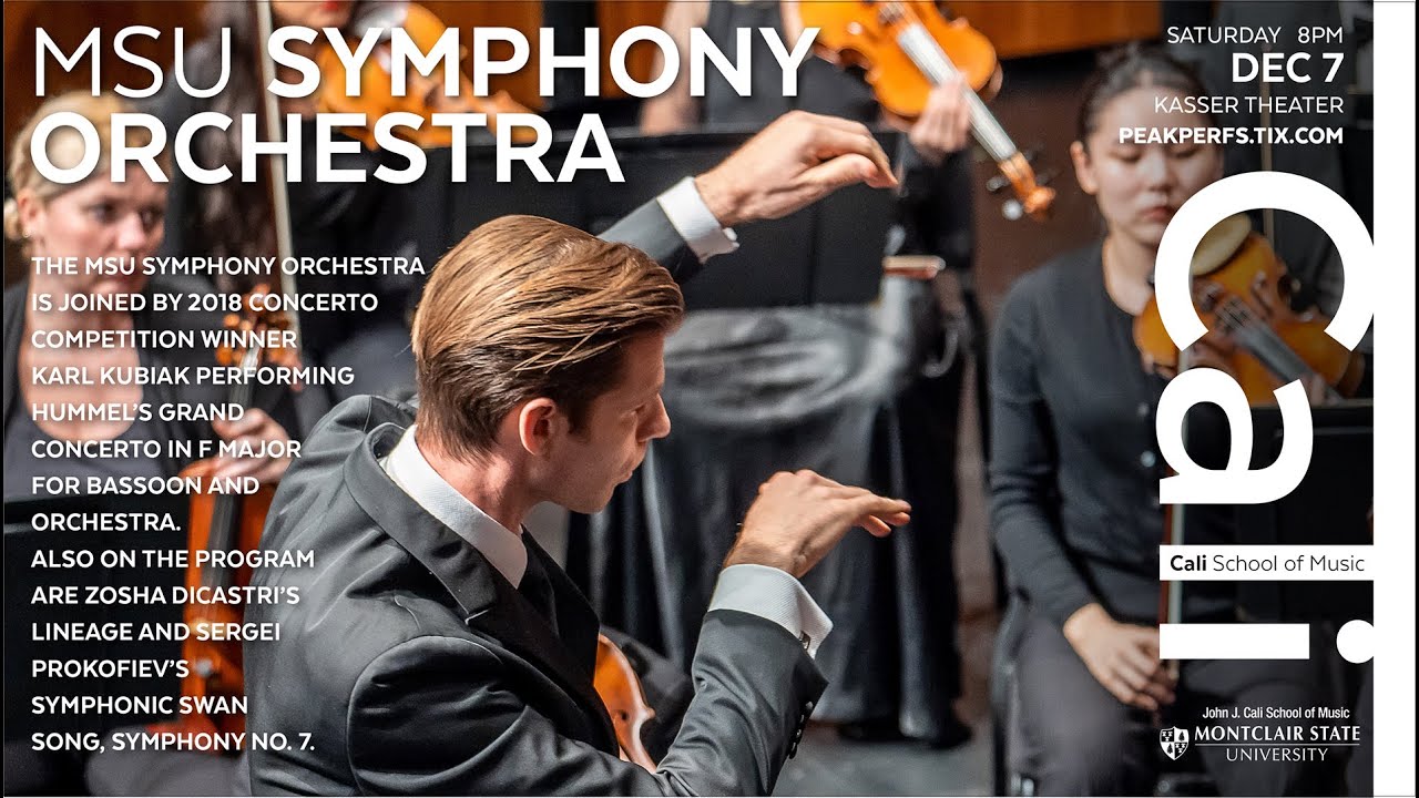 MSU Symphony Orchestra, Nicholas DeMaison, conductor. Kasser Theater at Cali School of Music