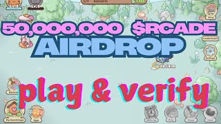50 M $RCADE Airdrop || Play2earn Game Hatchling || Easy task and 100% free Confirmed airdrop