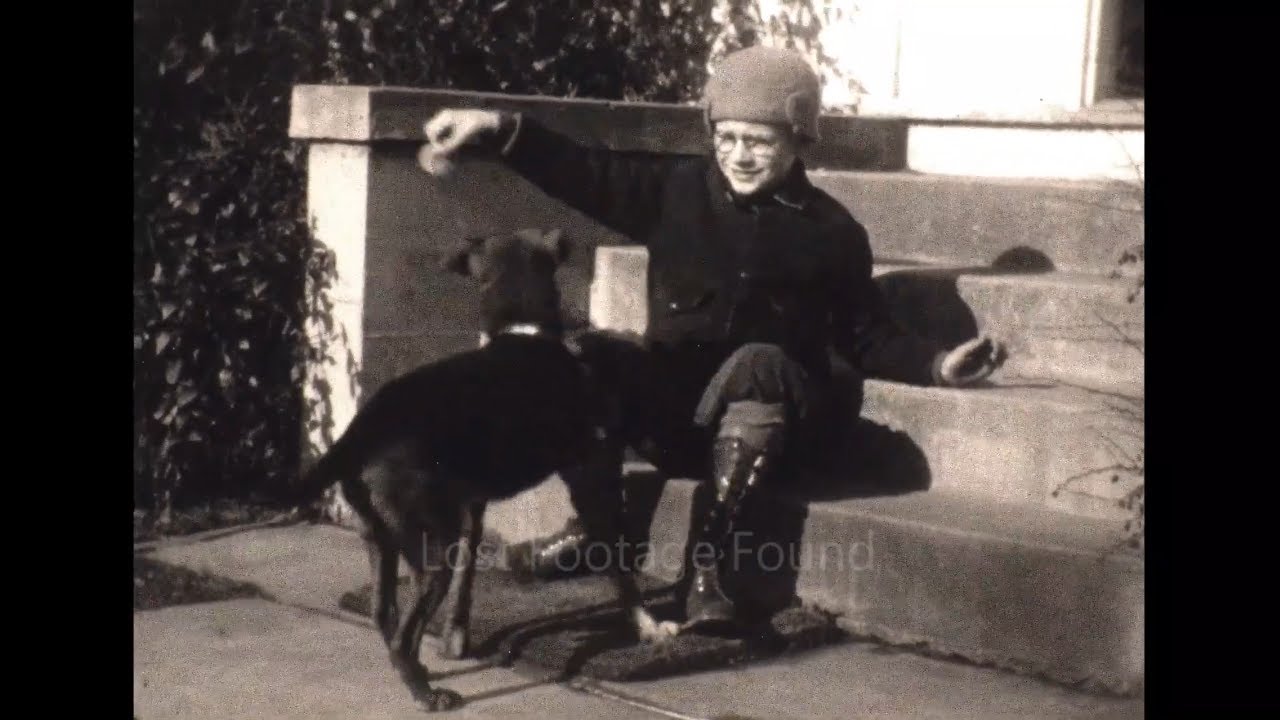 Archive footage of Brothers Roughhousing in Suburbs of Hamburg, NY, 1920s home movie film