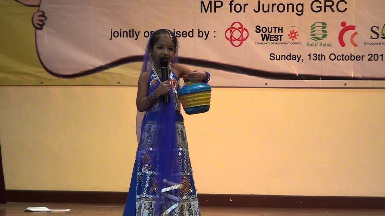 FANCY DRESS COMPETITION 2013 CLASS 2 STUDENT AS RADHA - YouTube