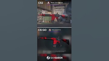 CS:GO vs CS2 M4A4 Skins Part 2⚡️ #Shorts
