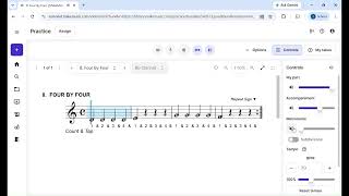 (Clarinet) Exercise 8 (Four by Four) - Essential Elements Book 1