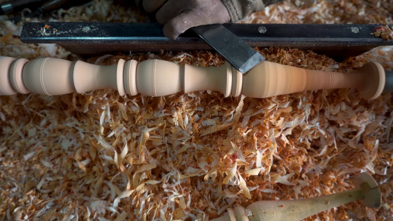 Woodturning - Making coffee table leg