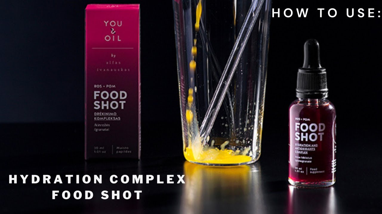 You&Oil FOOD SHOTS. Hydration Complex - Rose Hibiscus + Pomegranate