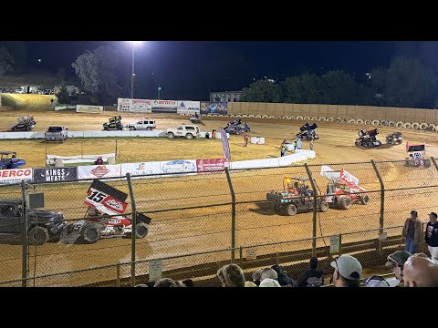 Winged Sprint Car Chaos in Placerville! | 360 Sprint Cars at the NorCal Posse Shootout
