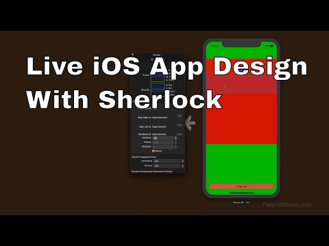 How to Edit iOS App Designs in Real Time with the iOS simulator using Sherlock.