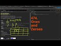 Leetcode Daily Challenge 474. Ones and Zeroes #python #dsa