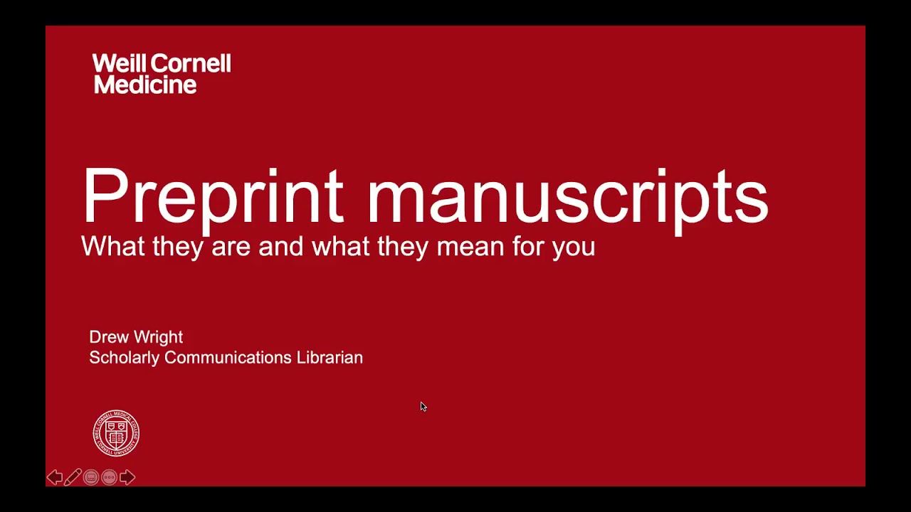Tech Tuesday: Pre-Print Manuscripts