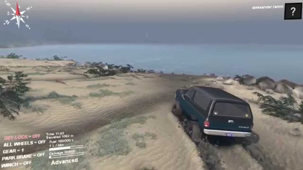 SpinTires - SID 1975 K5 Blazer - Test Drive with Logitech G27