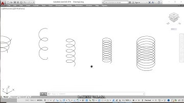 Hoe de helix-opdracht in AutoCAD te gebruiken - As-eindpunt - draaiingen - draaihoogte - draaiing