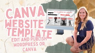 How to edit and publish Canva Website Template Step-by-Step Canva Website Tutorial