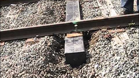Plastic Sleepers Installed Using Spikes