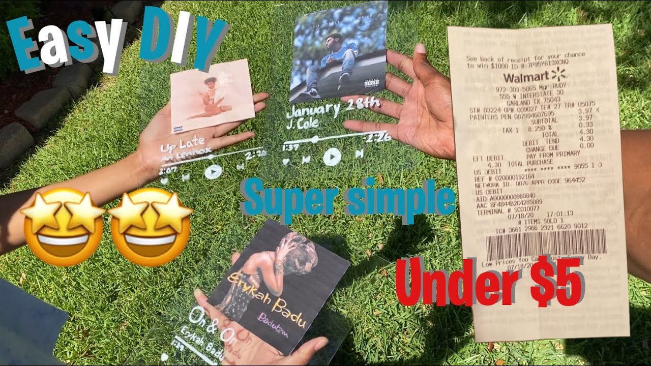 DIY GLASS ALBUM COVER (EASY no cricut needed) (MUSIC PLAQUE)