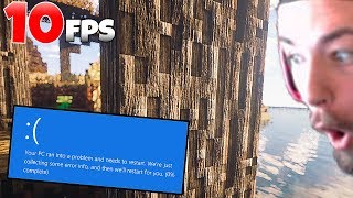 I CRASHED my PC with MODS in MINECRAFT