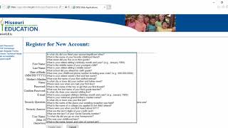 Registering for a DESE Web Application Account