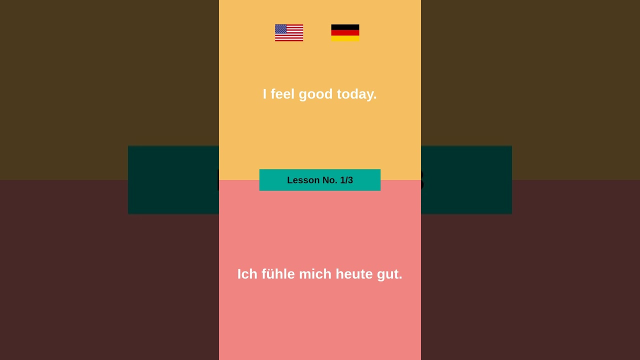 "I" Learn easy German for Beginners: A Simple english sentences to Get You Started #6