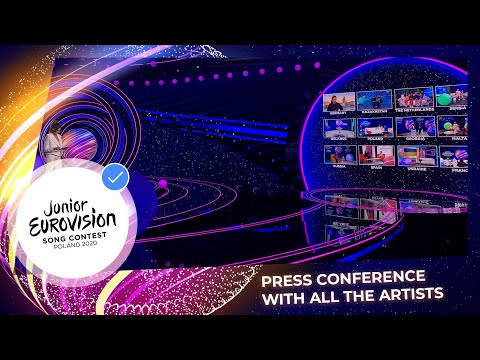 Press Conference with all participants of Junior Eurovision 2020