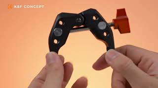 K&F CONCEPT Multi-Functional Super Clamp with Double 360° Ball Head