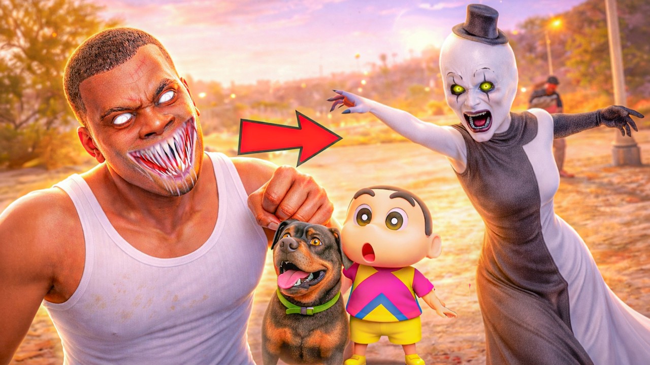 ফ্রাঙ্কলিন সিনচান দেখতে পেল ড্যান্সিং লেডি কে | Shincan Chop Gta V Gameplay