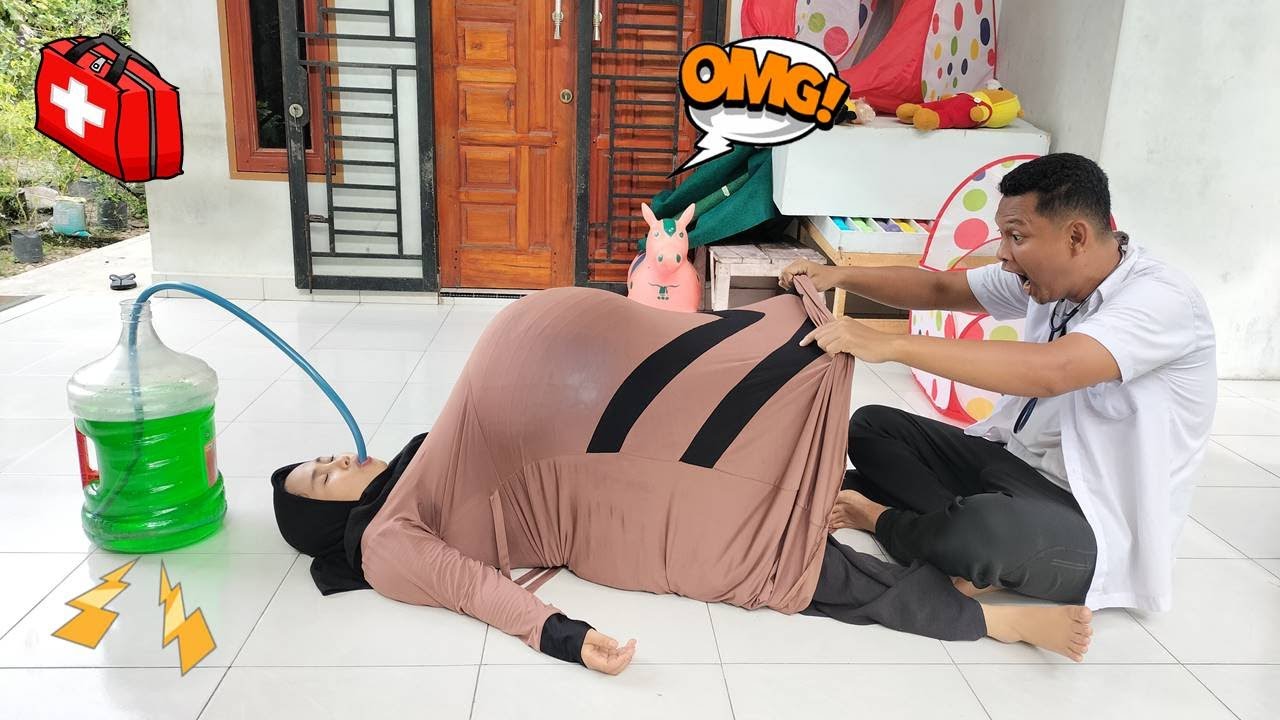 Drama Lucu 😂😍😘 Ibu Hamil Tidur Sambil Jalan Minum Air Hijau