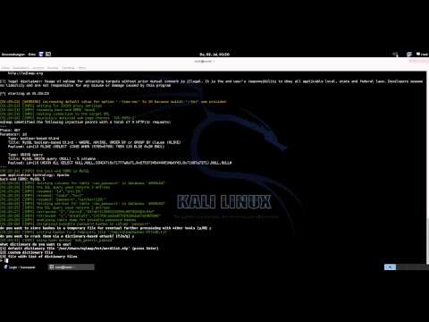 sqlmap | Kali Linux | how to hack adminaccount (content management system)