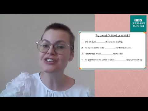 Live English Class: For, during and while