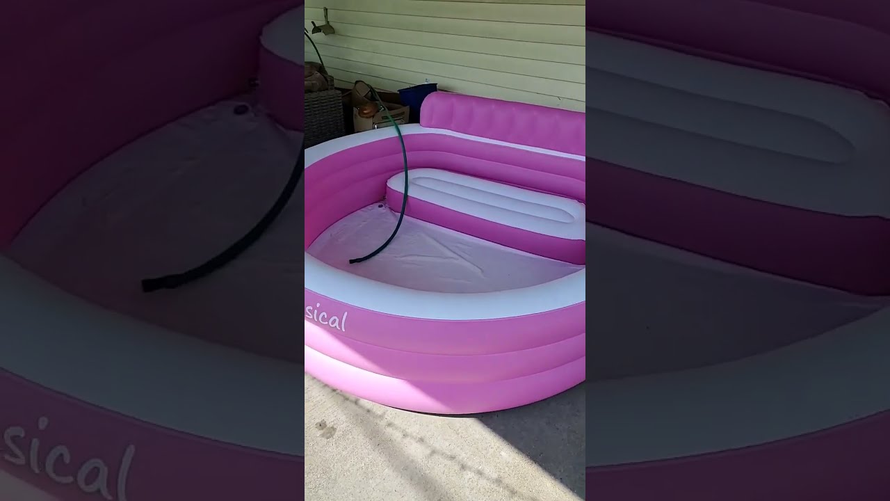 Giant Pink Inflatable Pool From Amazon Perfect For Summer Homestead