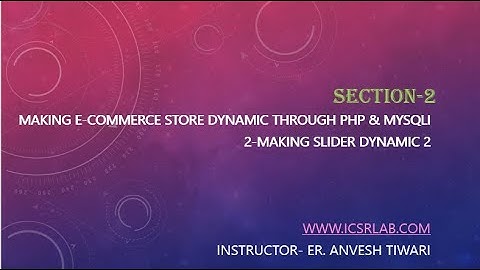 2 Making Slider Dynamic 2 Multi Vendor E Commerce Website Using PHP & MySQL