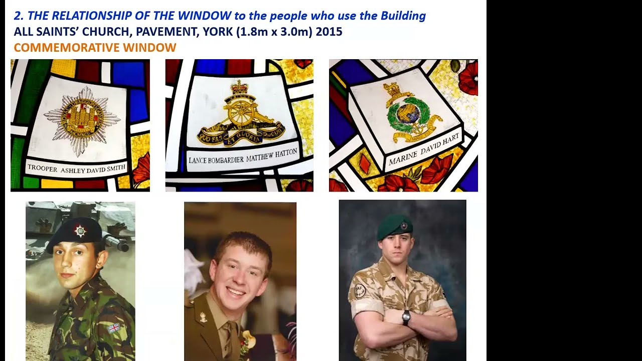 YAYAS 23/24 May lecture: Commemorative stained glass: inspirations and insights