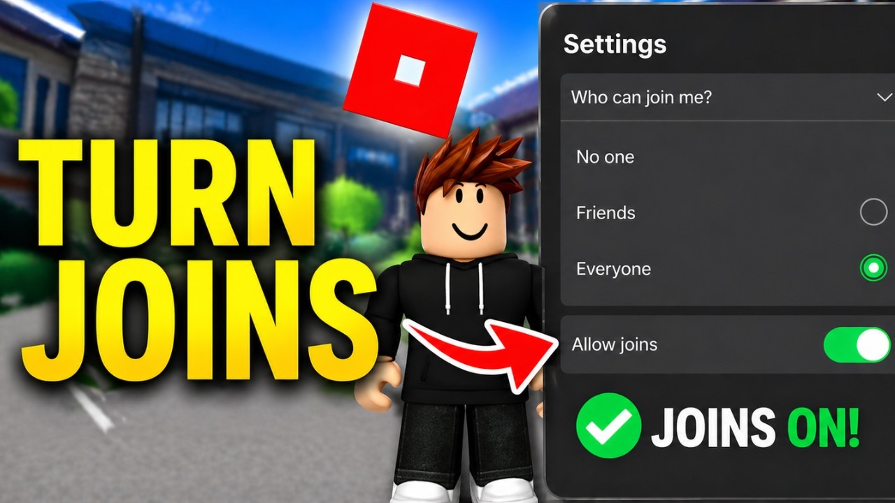 How To Turn Joins On In Roblox (2026) | Enable Joins In Roblox - YouTube