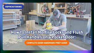 How to Install Mortise Locks and Flush Pull Handles on a Pocket Door