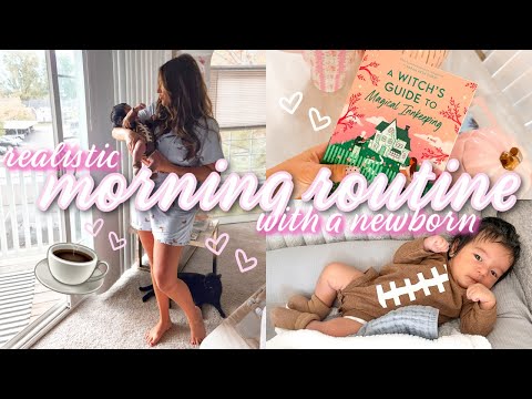 ☕️⛅️🍼💕REALISTIC MORNING ROUTINE WITH A NEWBORN BABY