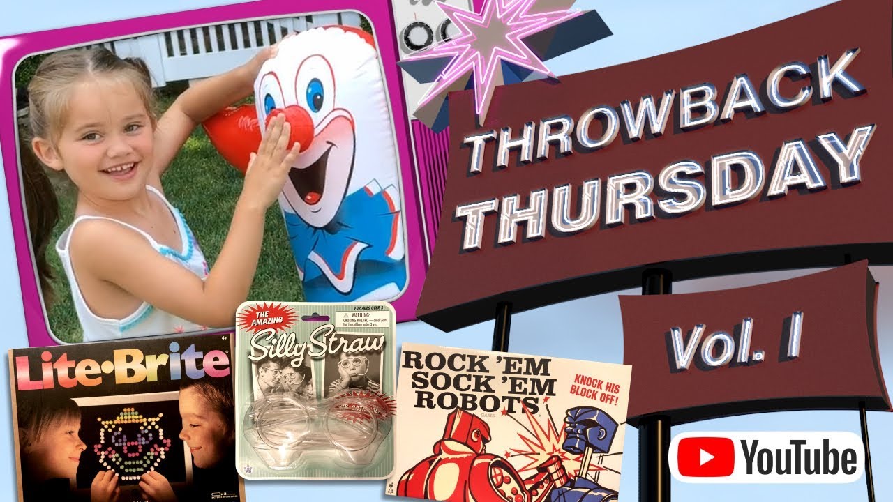 THROWBACK THURSDAY/  LITE BRITE / SILLY STRAW / ROCK ‘EM SOCK ‘EM ROBOTS / WOOLY WILLY / RETRO TOYS