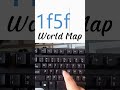 How To Draw a World Map in MS Word Using Just a Keyboard Shortcut #map #msword #shorts #msoffice