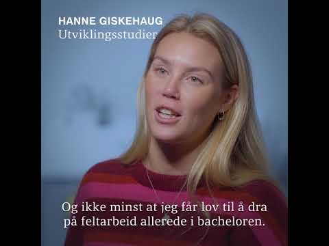 Se hvorfor Hanne valgte utviklingsstudier! - YouTube