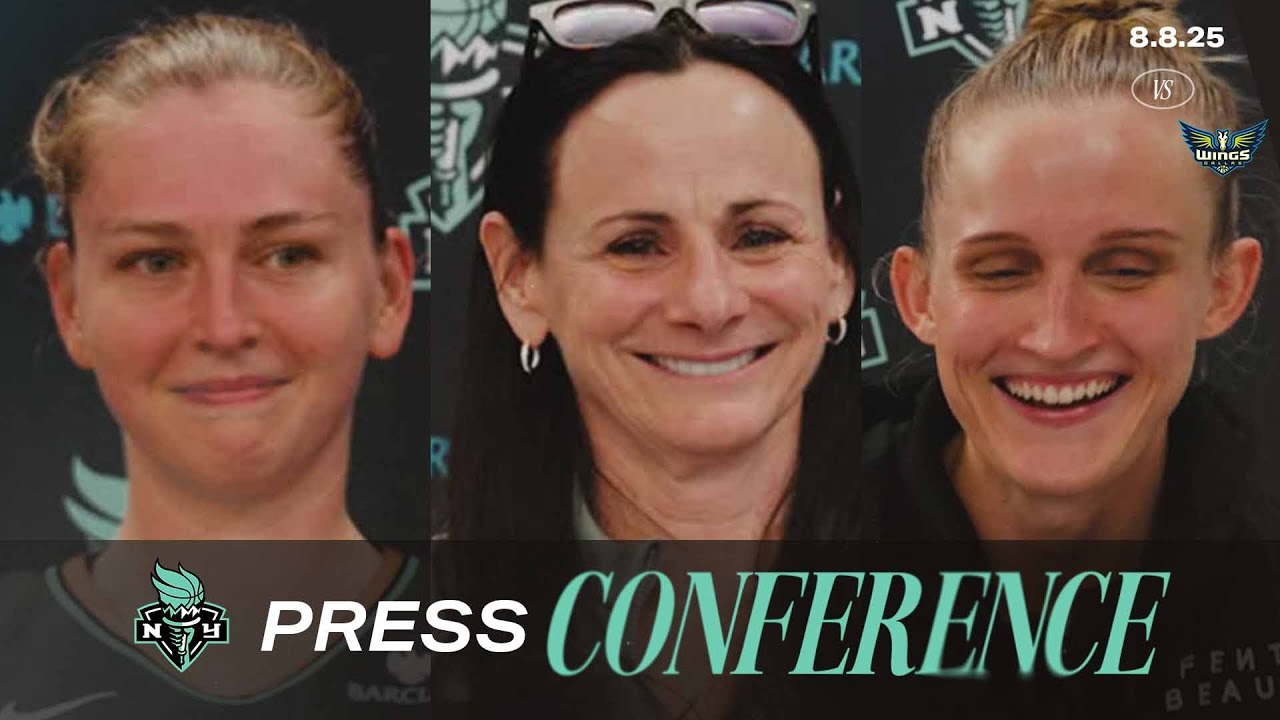 Emma Meesseman, Leonie Fiebich & Coach Sandy Brondello | Postgame Press Conference | August 8, 2025