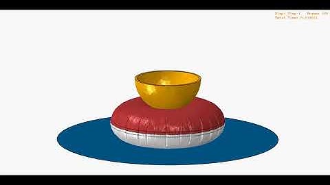 Airbag Deployment against a rigid obstacle