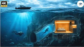 This Man Built A Secret House Inside An Underwater Cave Building A House In The Sea Asmr