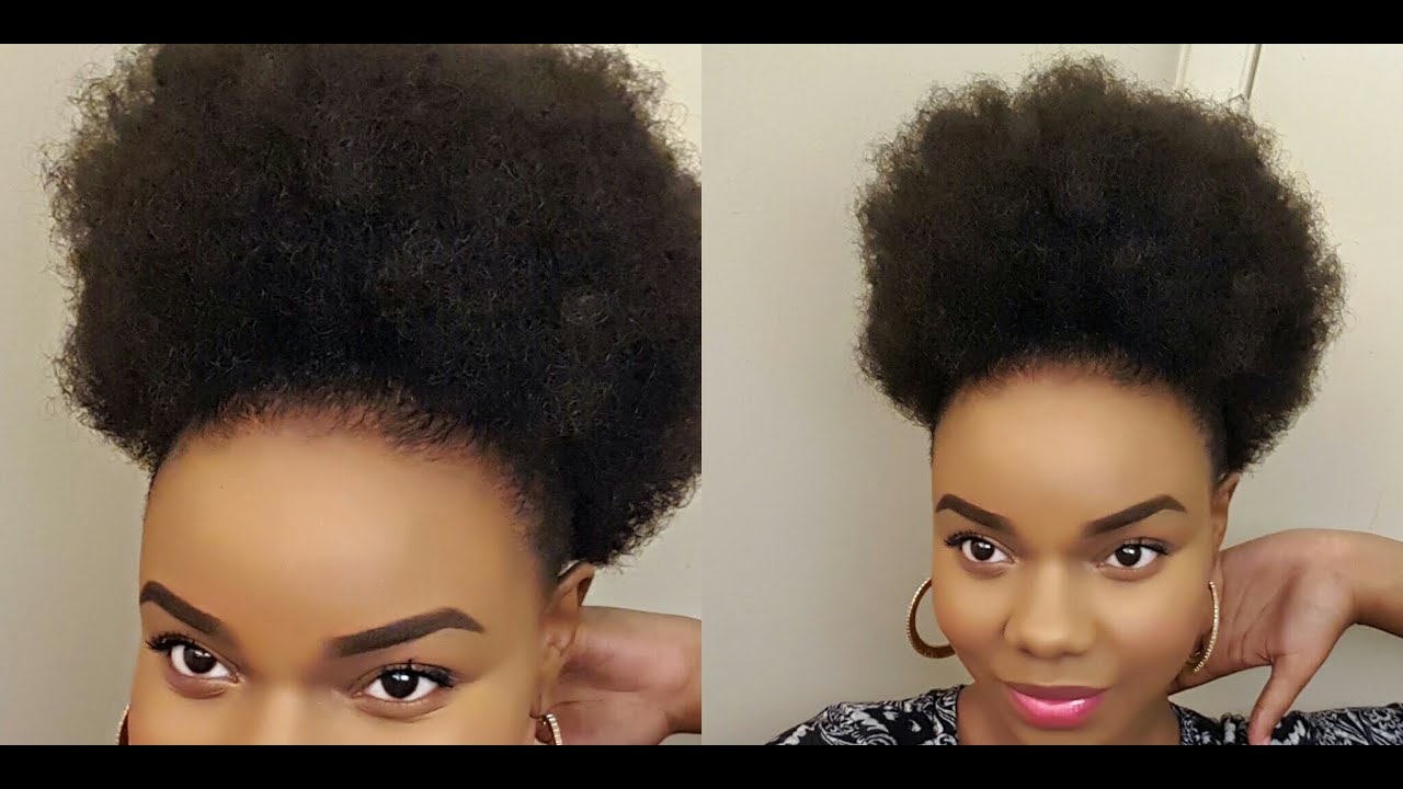 Natural TWA to BIG Puff! $8 Sensationnel Ponytail Instant Pony - AFRO ...