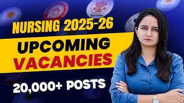 Nursing Upcoming Vacancy 2025-26 ✅ Nursing Officer New Recruitment | Latest Nursing Vacancy
