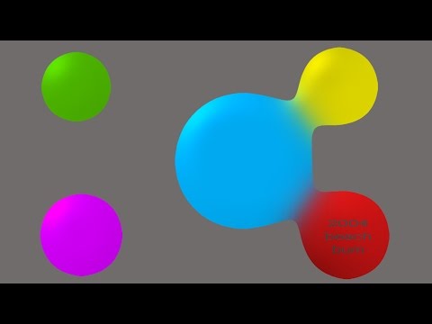 Liquid Jelly Drop Effect: Coalescence of Spheres - After Effects