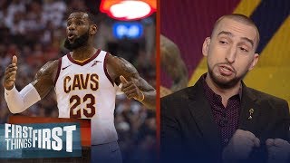 Nick Wright reacts to the Cavaliers losing by 34 points to the Raptors | FIRST THINGS FIRST