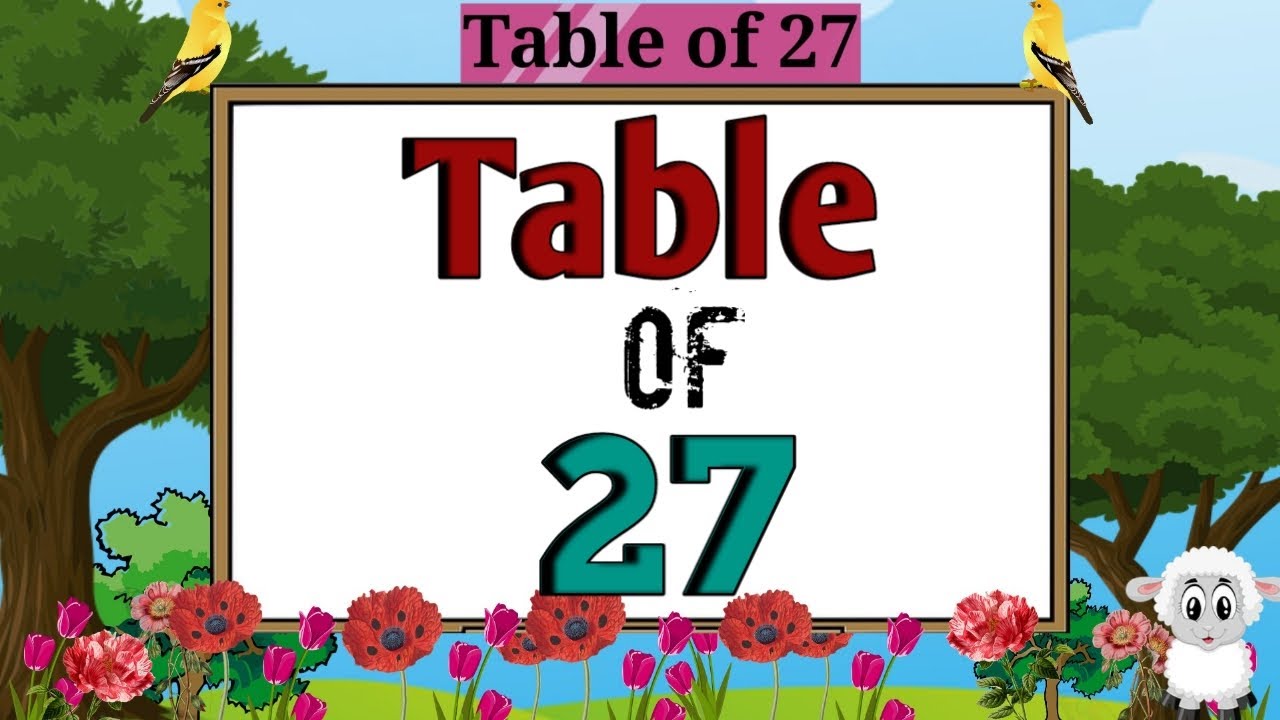 Table of 27 | Rhythmic Table of Twenty Seven | Learn Multiplication ...