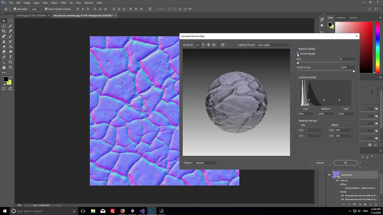 Photoshop Create Normal Map YouTube