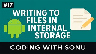 Writing to Files in internal Storage | Android Studio | Coding With Sonu